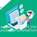 publicar buen contenido online