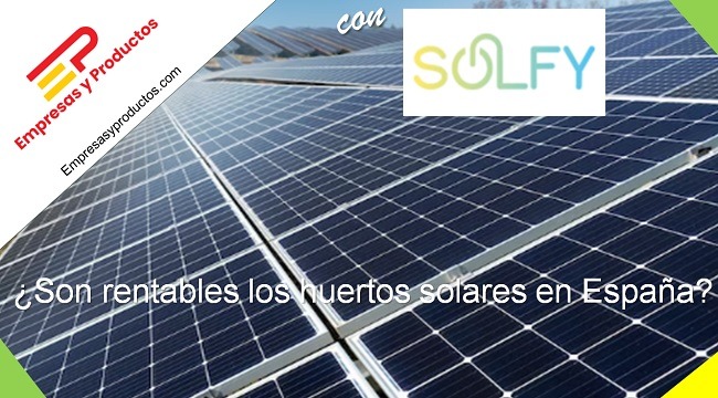 son rentables los huertos solares en España