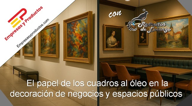 papel de los cuadros al óleo en la decoración de negocios y espacios públicos